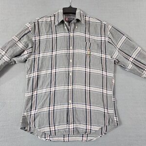 Chaps Ralph Lauren Chaps Shirt Men Medium Gray